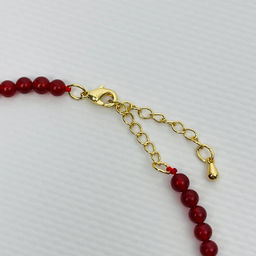 Бусы из Сердолика с подвеской 43 см +