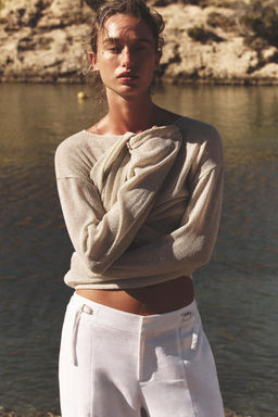 RUSTIC COTTON T-SHIRT - Zara фото 3