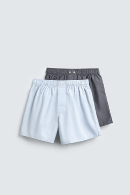 COMBINED POPLIN BOXERS 2-PACK