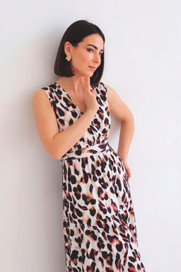 Martichelli Платье с анималистичным принтом фото 6