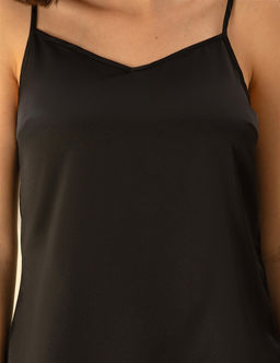 Siyah Saten Regular Fit Bluz - Pierre cardin фото 6
