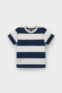 КР 302374/синий,суровый,полоска к564 фуфайка (футболка) д/мал яс - Crockid фото 2