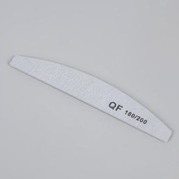 Цена за 3 шт. Пилка для ногтей, лодочка, 180/200 грит, 18 см, серая