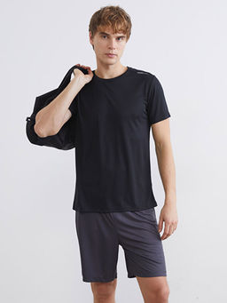 Bisiklet Yaka Erkek Spor Ti??rt