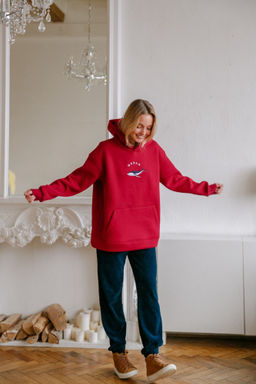 Толстовка женская Ocean Bordo - Captain's mate фото 16