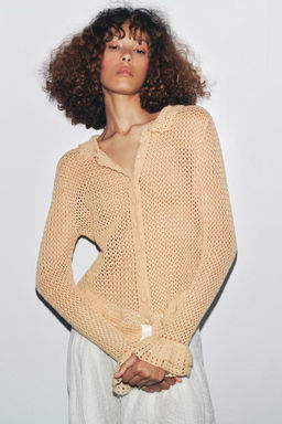 CROCHET CARDINGAN - Zara фото 6