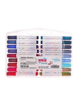 Фломастеры 36 цветов в пластиковом пенала, смываемые водой