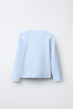 PLAIN RIBBED T-SHIRT - Zara фото 2