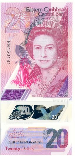 20 долларов 2019 года Восточные карибы