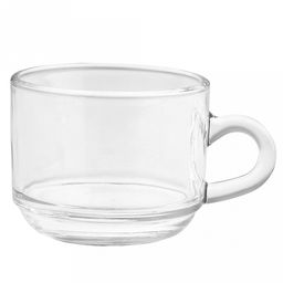 Чашка стеклянная Либерика 210мл, д8см, h6,5см, набор 6шт, в коробке, Дели Гласс (Deli Glass) (Китай)