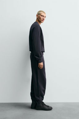 RELAXED FIT CREW NECK SWEATSHIRT - Zara фото 4