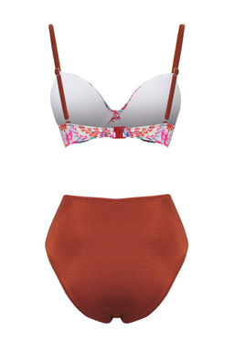 TRENDYOLMILLA Leopar Desenli Balkonet Balenli Yuksek Bel Regular Bikini Tak?m? TBESS25BT00124  фото 6