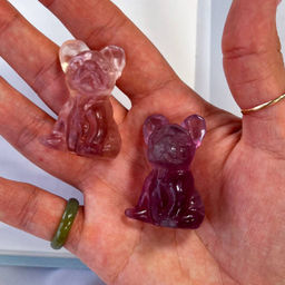 Фигурка Французский Бульдог из Флюорита - Радуга самоцветов фото 2