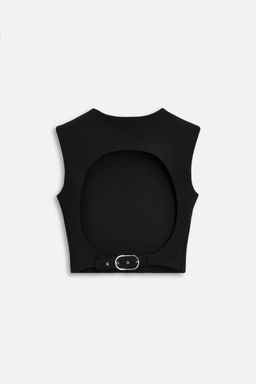 CROP TOP WITH BUCKLE 50TH ANNIVERSARY - Zara фото 9