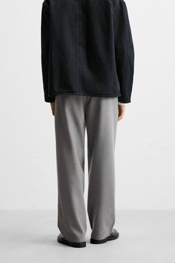 TEXTURED STRAIGHT-LEG TROUSERS - Zara фото 3