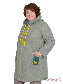 Куртка-пальто Модель №765 размеры 44-84 - Plusmoda фото 8