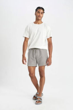 Cizgili K?sa Boy Deniz Sortu