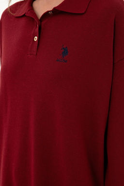 Женский бордовый свитер Неожиданная скидка в корзине - U.s. polo assn фото 7