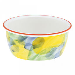 Акварель Салатник-контейнер фарфоровый 900мл, д16,7х7,3см, круглый, с деколью, отводка, пластмассовая крышка, герметичная, с клипсами, с силиконовым уплотнителем (Китай) - Домашняя мода фото 5