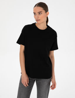 Siyah Oversize Basic Ti__rt - Pierre cardin фото 3