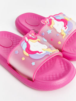 Tek Bantl? Bask?l? K?z ?ocuk Terlik - Waikiki фото 3