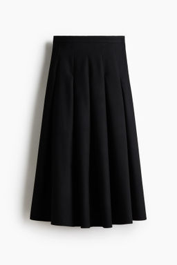 Falda midi tableada