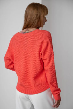 Джемпер ДЖв 1364-1 Коралловый - T.C.T фото 5