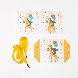 Цена за 12 шт. Коробка Самосборная Детская Жираф 10х10х10 см - Simaland фото 4