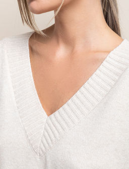 Джемпер из пряжи с кашемиром - Vilatte фото 3