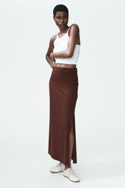 Falda de algod?n con cintura plegable - H&m фото 4