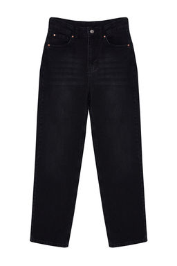 TRENDYOLMILLA Mavi Yuksek Bel Straight Jeans TWOSS23JE00089  фото 36