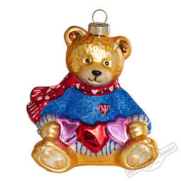 Мишка "Доброе сердце" (стекло) 8,5х7х10 см