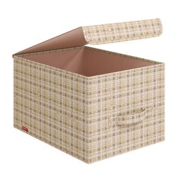 VAL LB-BOX-LM Короб стеллажный с крышкой, большой, 30*40*25 см, LONDON BEIGE, шт