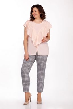 Костюм LaKona 1366 пудра с серым