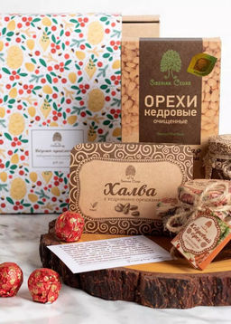 Подарочный набор Богатство Сибири / 730 г / Сибирский кедр