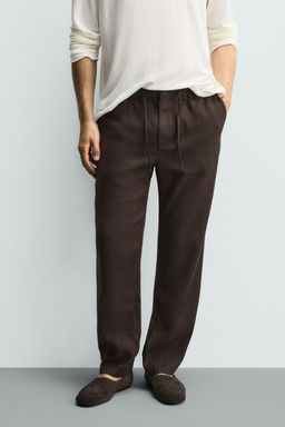 PANTAL?N RELAXED FIT ALGOD?N - LINO / Crudo - Zara фото 2