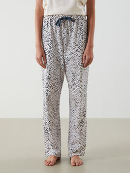 Beli Lastikli Desenli Kad?n Pijama Alt?