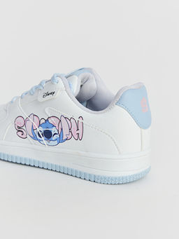 Stitch Bask?l? K?z ?ocuk Spor Ayakkab?