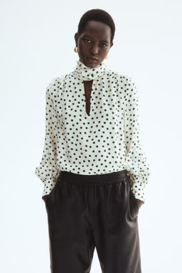 Blusa de gasa con lazada - H&m фото 9