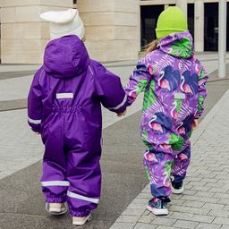 Осенний комбинезон для девочки (осень-зима), LOLLO 7050 Фиолетовый - Caimano фото 10