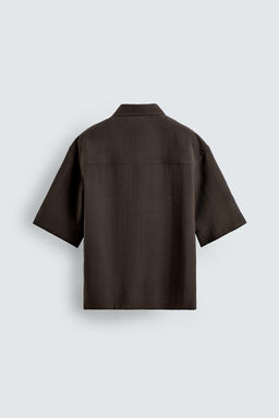 CAMISA FLUIDA RELAXED FIT / Marr?n - Zara фото 8