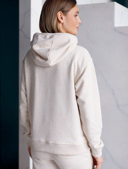 VILATTE / Худи на молнии из премиального футера трехнитки  фото 2