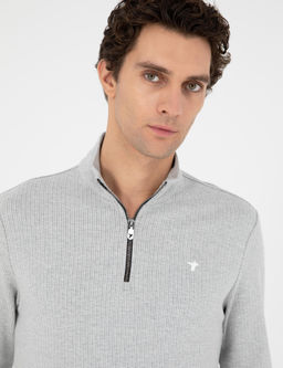 Свитшот Cacharel Regular Fit из хлопка серый меланж
