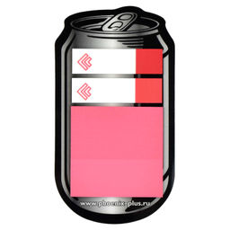 Цена за 2 шт. Стикеры-закладки пластиковые, 12х45; 45x45 мм, 60 шт., арт. 58485 / 48 БАНКА