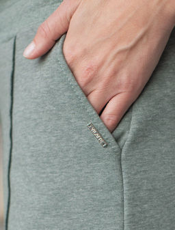 Брюки прямые из премиального футера двухнитки с эластаном - Vilatte фото 2