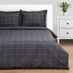 Постельное бельё Этель 1,5 сп Cage: graphite, 143х215 см, 150х215 см, 50х70+3 см-2 шт, мако-сатин, 114г/м2  фото 12