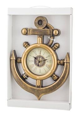 ЧАСЫ НАСТЕННЫЕ КВАРЦЕВЫЕ OLD SALT 38*28*4 СМ. ДИАМЕТР ЦИФЕРБЛАТА=12 СМ. - Lefard фото 2