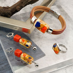 Серьги из муранского стекла SAMBA LS3432