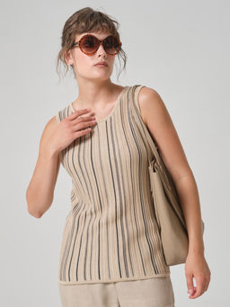 Блузка вязаная без рукавов - Stilla фото 4