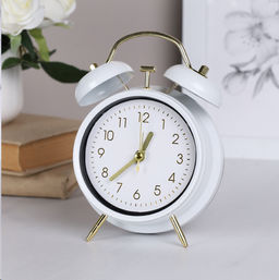 Будильник 12х5х15 см Белый / 004-A /уп 60/ 737953